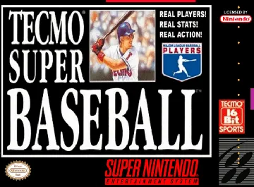 Tecmo Super Baseball (USA) (Beta) box cover front